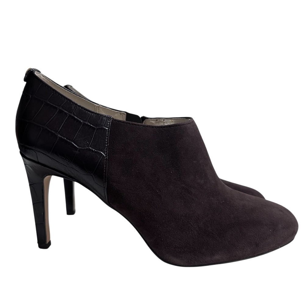 MICHAEL Michael Kors Sammy Brown Suede Heeled Ankle Boots size 11 - Picture 3 of 13